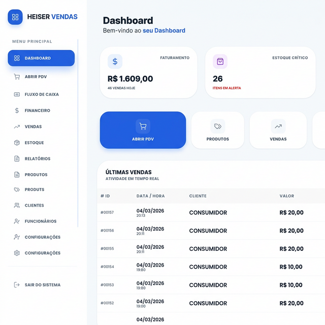 Heiser Vendas Dashboard
